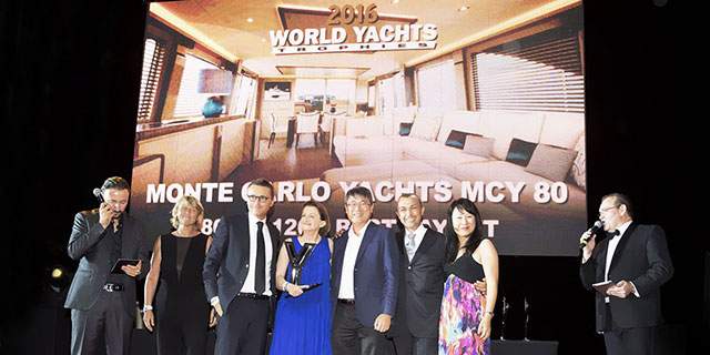 MCY 80 wins
"Best Layout"MCY 80 at the World Yacht Trophies in Cannes